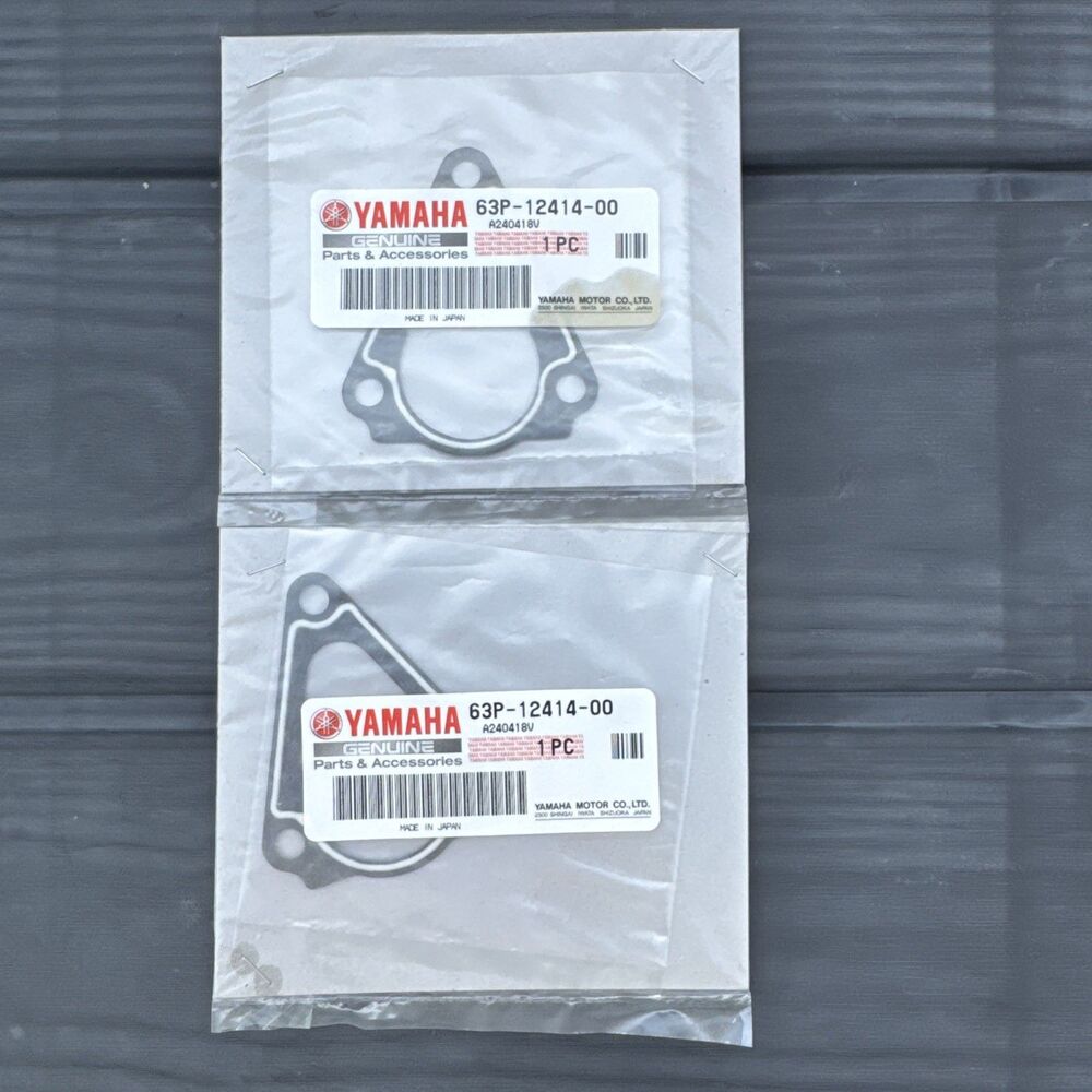Yamaha pack of 2 #63P-12414-00-00 Thermostat Cover Gasket.